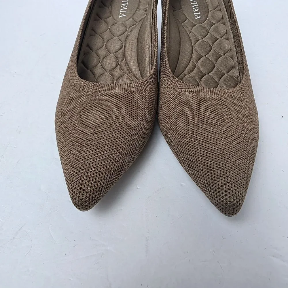 Vivaia Margot Wedge Pro Square Toe Wedge Heels Espresso Size 39.5 US 8.5